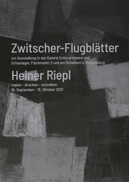 Heiner Riepl: Zwischer-Flugblätter 2021